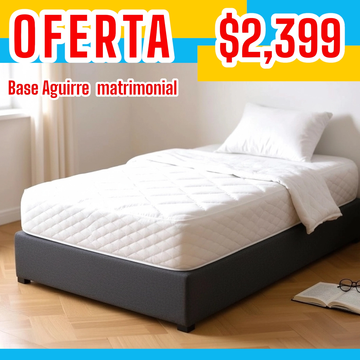 OFERTA..... BASE TAPIZADA MATRIMONIAL